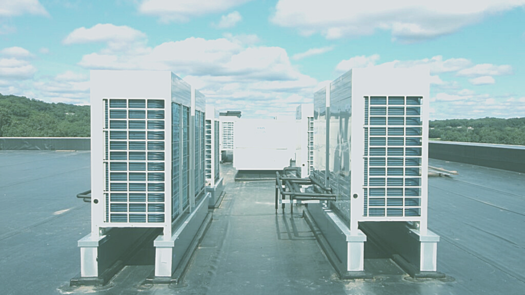 VRF ar condicionado, instalação das unidades condensadoras