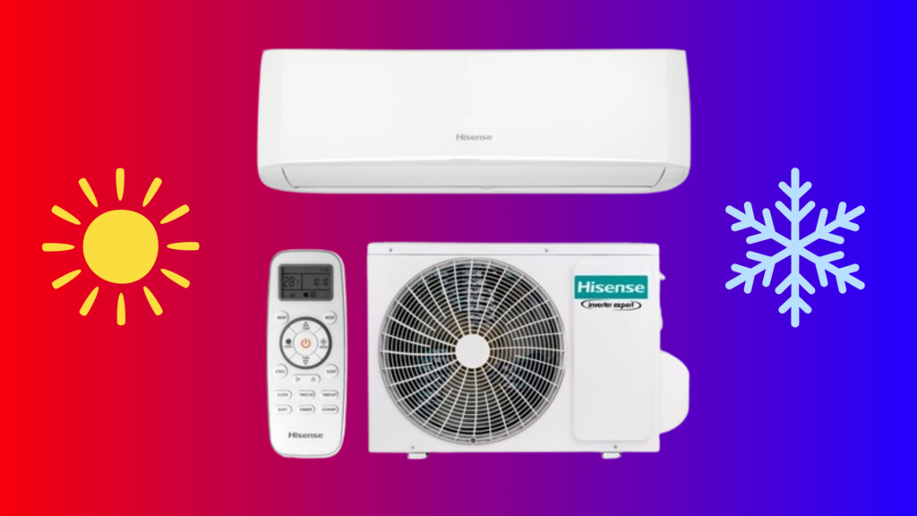 Ar Condicionado Hisense no Frio e no Quente, como alterar?