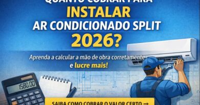 Quanto cobrar para instalar ar condicionado split 2026